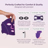Equinox-Pro-medical-grade-LED-diodes-embedded-in-flexible-silicone-mask-panel,-with-features-highlighted
